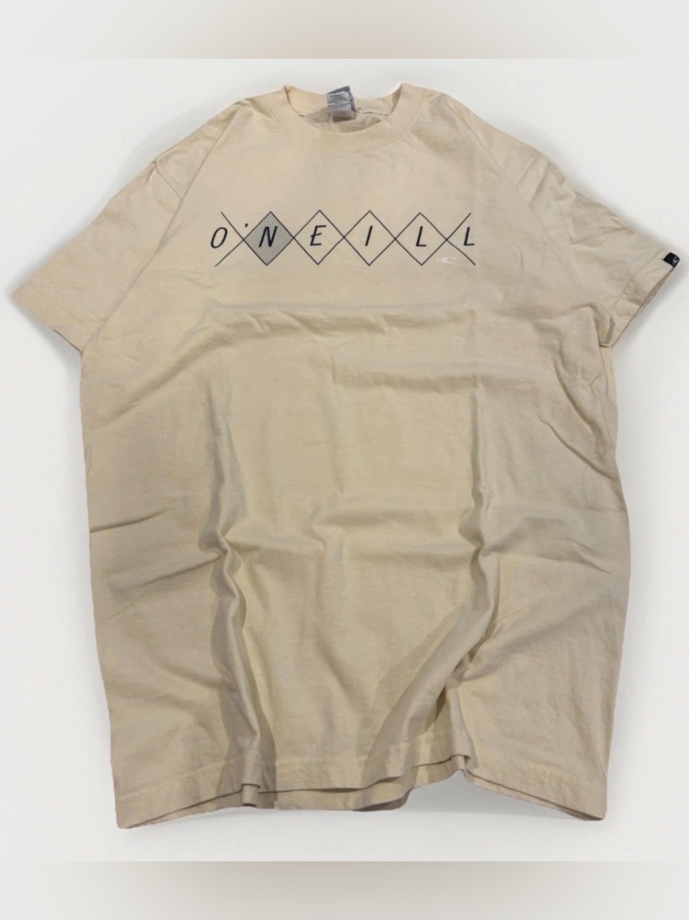 Y2K O'Neill Graphic T-Shirt Men's Large Yellow Logo Surf Skate Casual Tee
